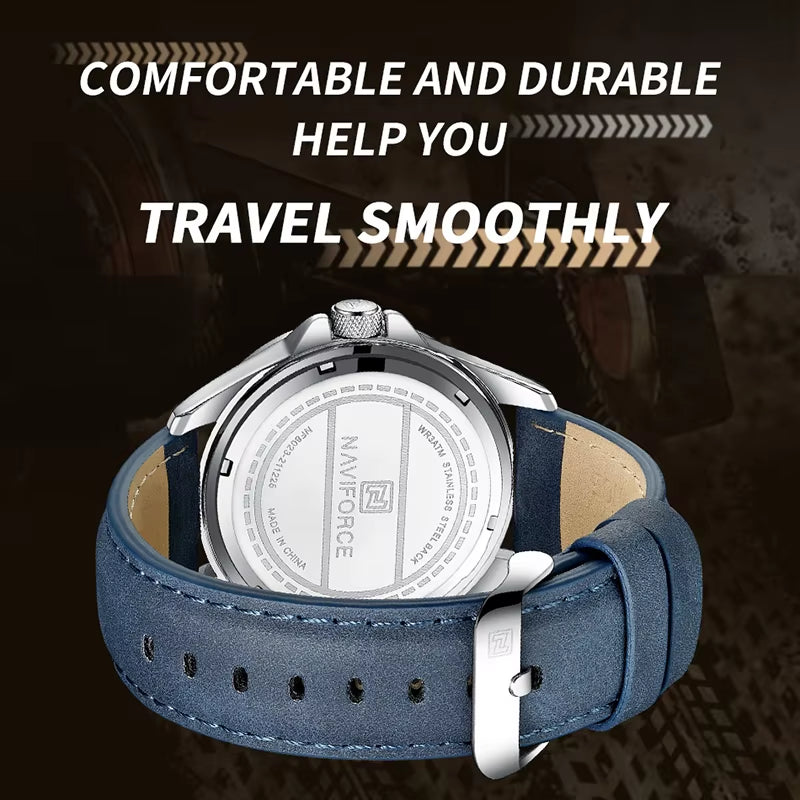 Brand Men Fashion Quartz Watches Male Leather Strap Sport Waterproof Wristwatches Calendarclock Relogio Masculino